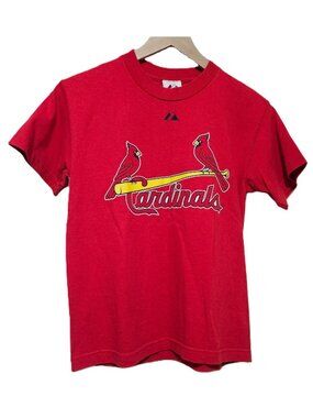 St. Louis Cardinals Kids M medium Holliday 7 tshirt sports Cotton Majestic Red